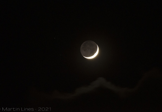 9% Waxing Crescent Moon