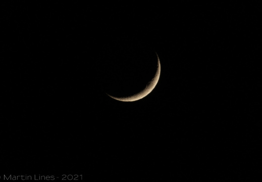 9% Waxing Crescent Moon