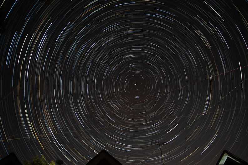 Star trails with aircraft.png
